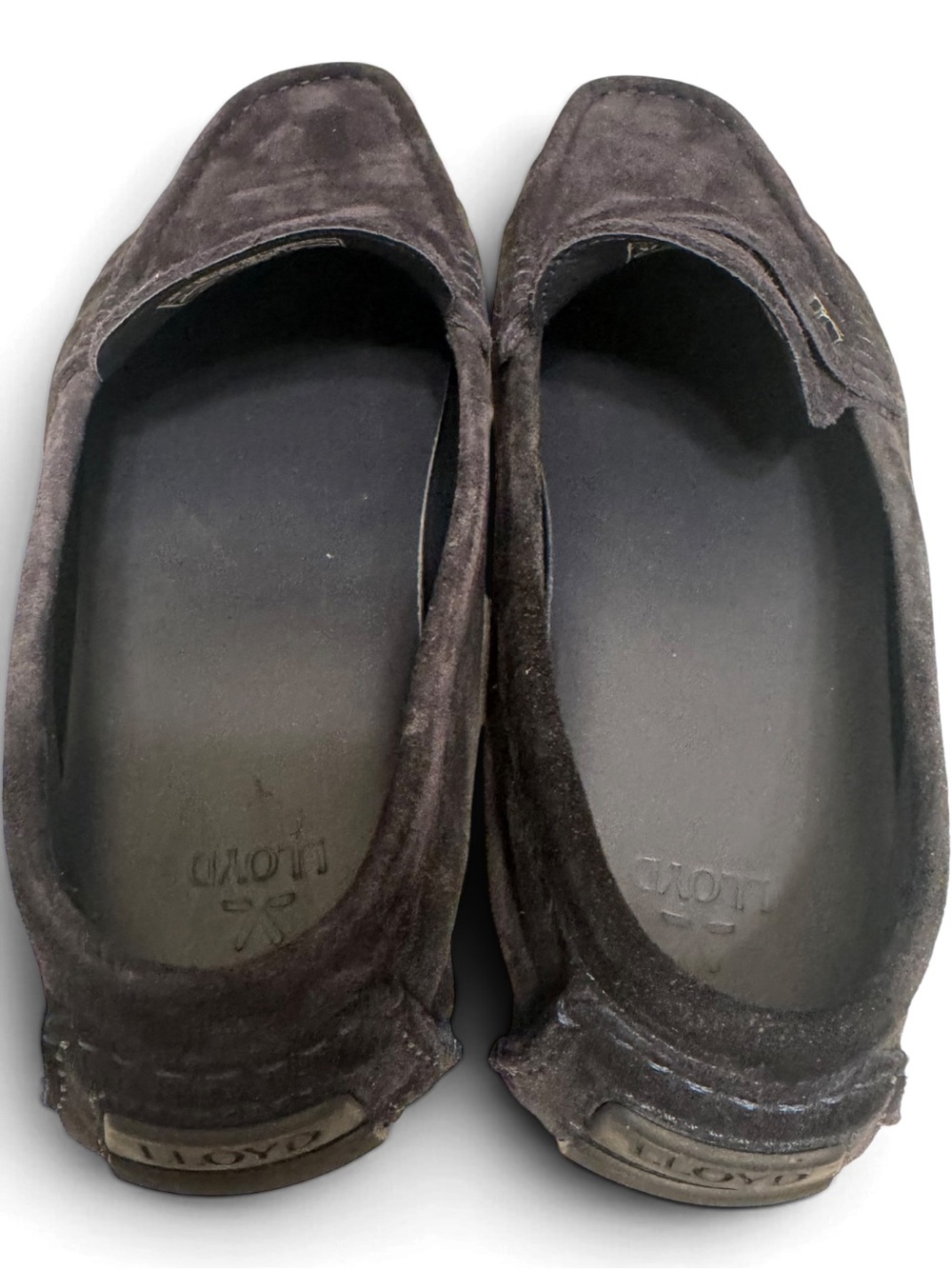 LLOYD Men’s Navy Blue Suede Penny Loafers Driving Shoes US10/EU 43 - Picture 7 of 8